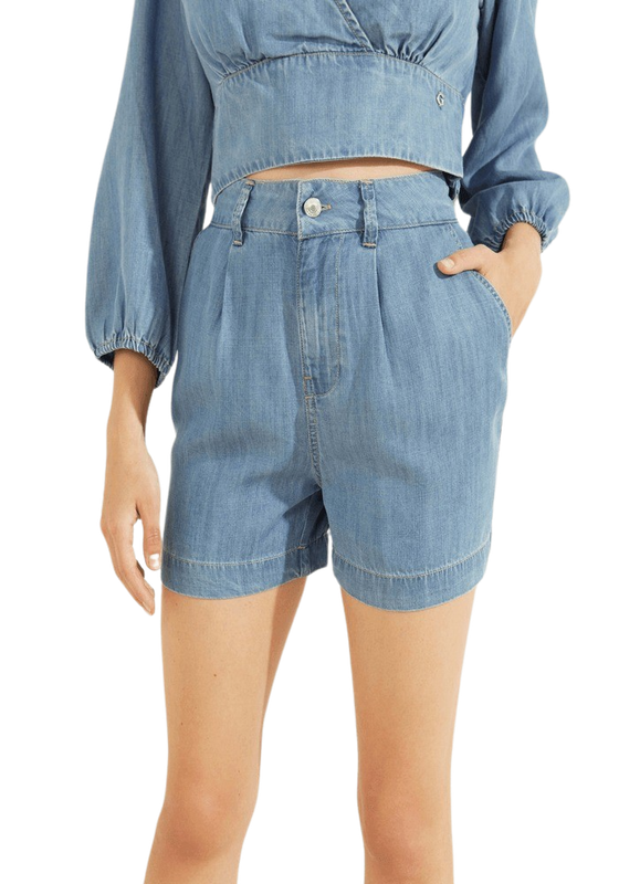 Short Guess Mujer Nenita Short Azul-0