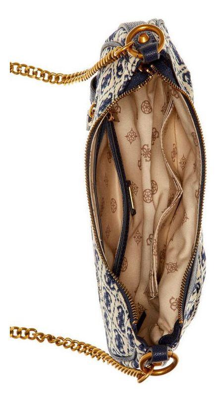 Cartera Guess Mujer Clelia Crossbody Top Zip Azul-3