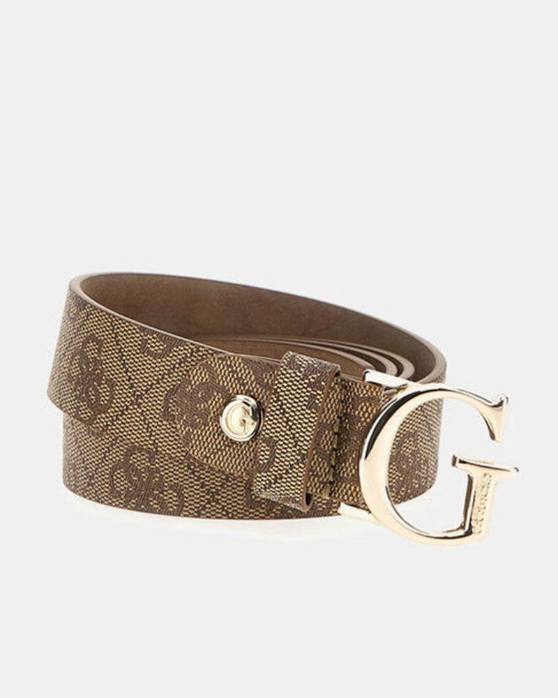 Cinturon Guess Mujer Noelle Logo Adj Pant Belt Beige-0