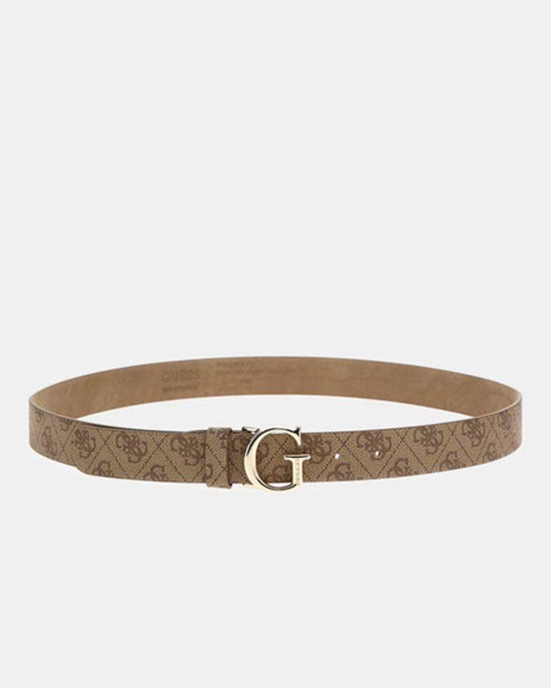Cinturon Guess Mujer Noelle Logo Adj Pant Belt Beige-1