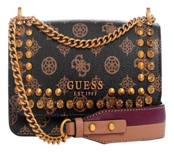 Mini Cartera Guess Mujer Fynna Mini Convrtbl Crsbdy Flp Café-0