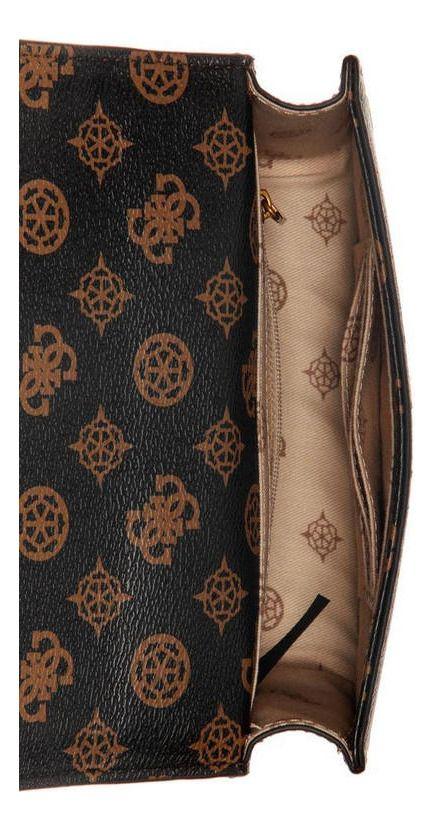Mini Cartera Guess Mujer Fynna Mini Convrtbl Crsbdy Flp Café-3