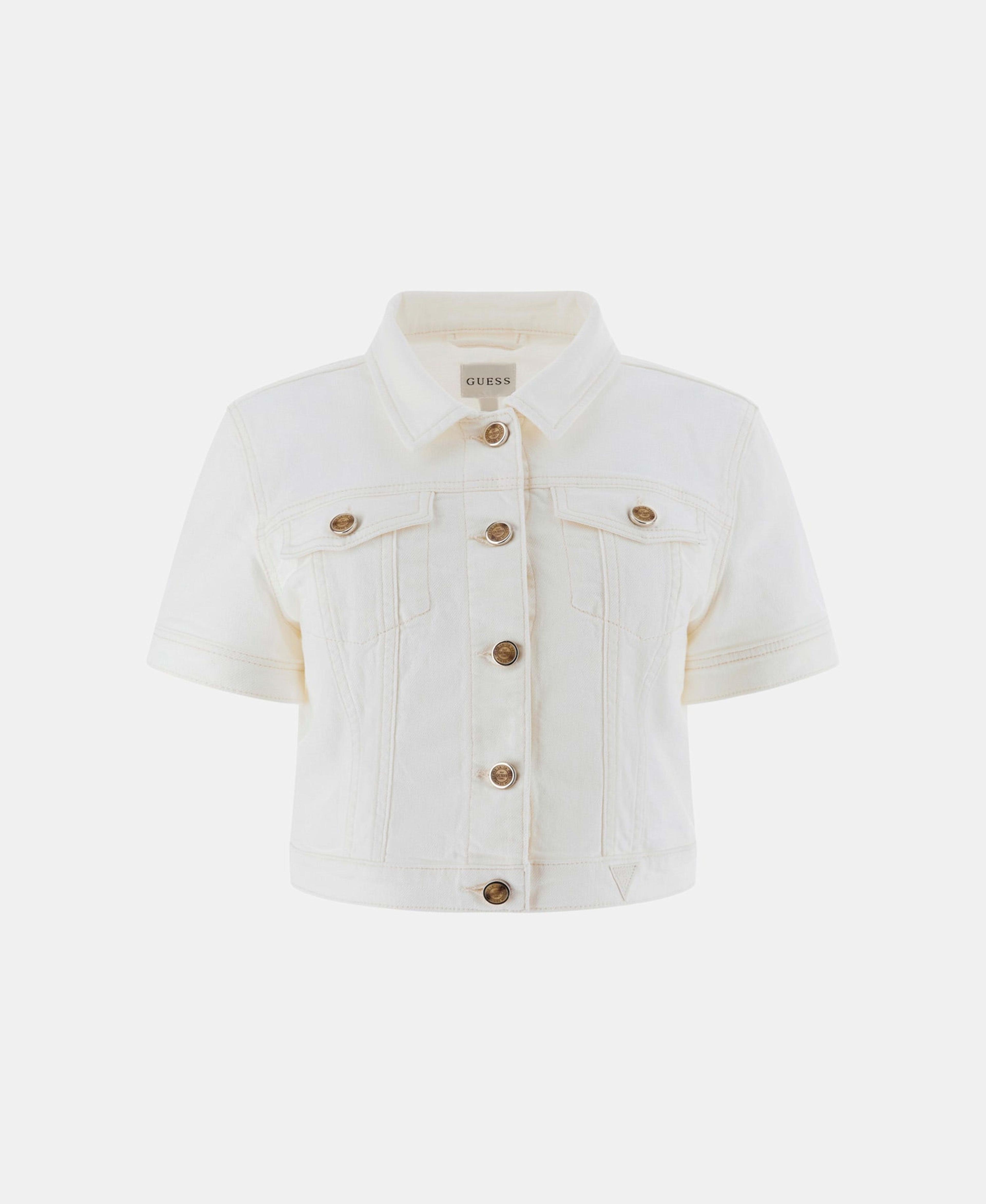 Chaqueta Ss Sexy Crop Jacket Denim-3