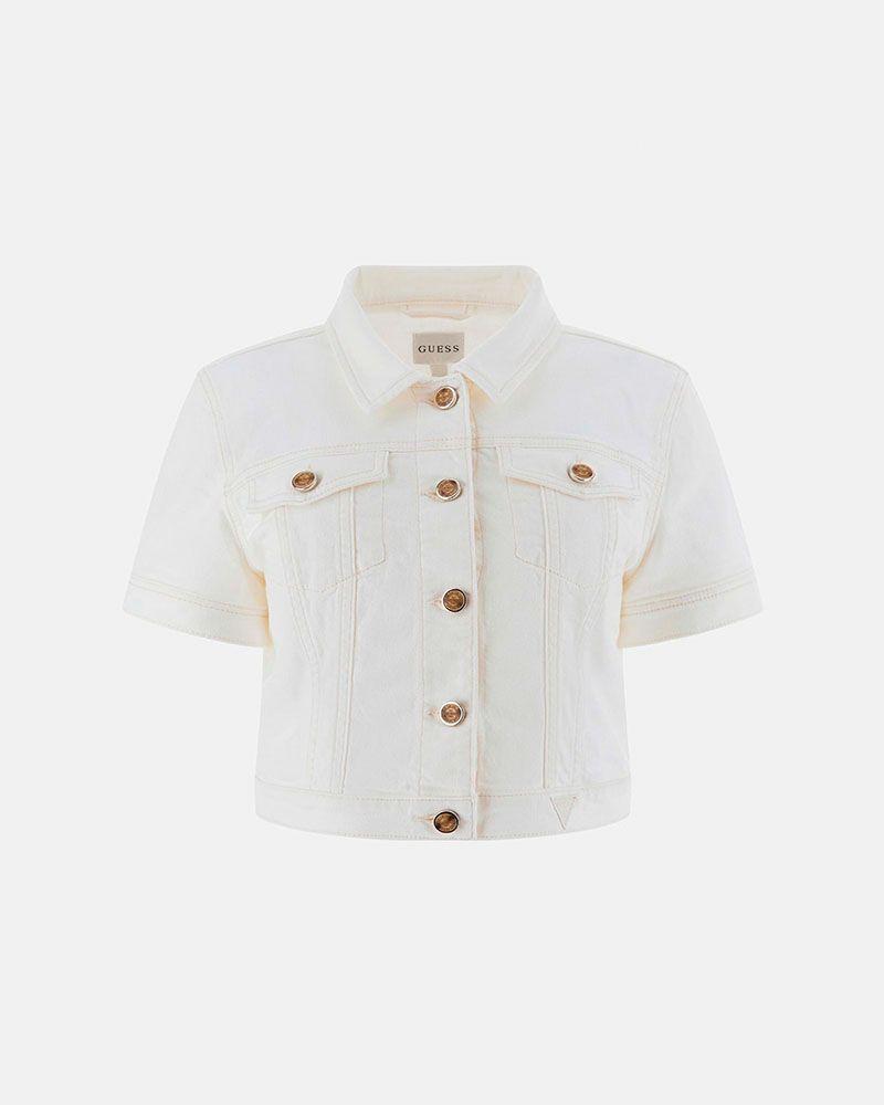 Chaqueta Ss Sexy Crop Jacket Denim-5
