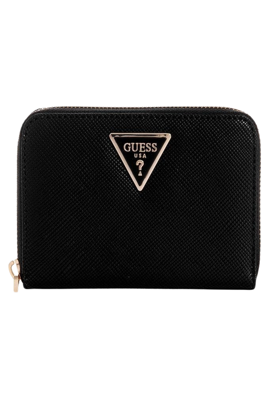 Billetera Guess Mujer Laurel Slg Medium Zip Around Negro-0