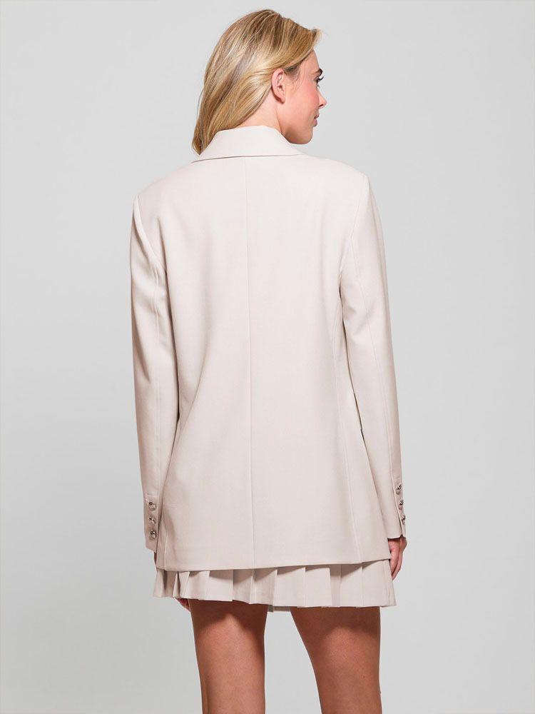 Chaqueta Guess Mujer New Fiona Double Breast Blazer Blanco-1