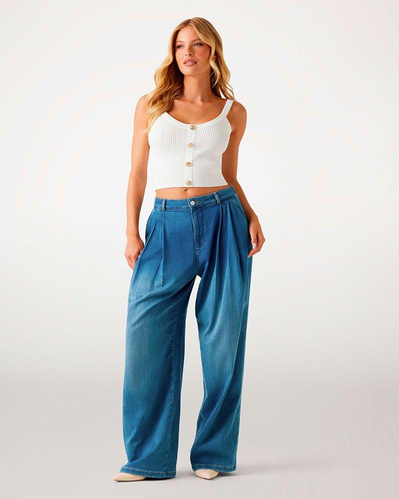 Polera Guess Mujer Sl Emmie Tank Top Swtr Blanco-1