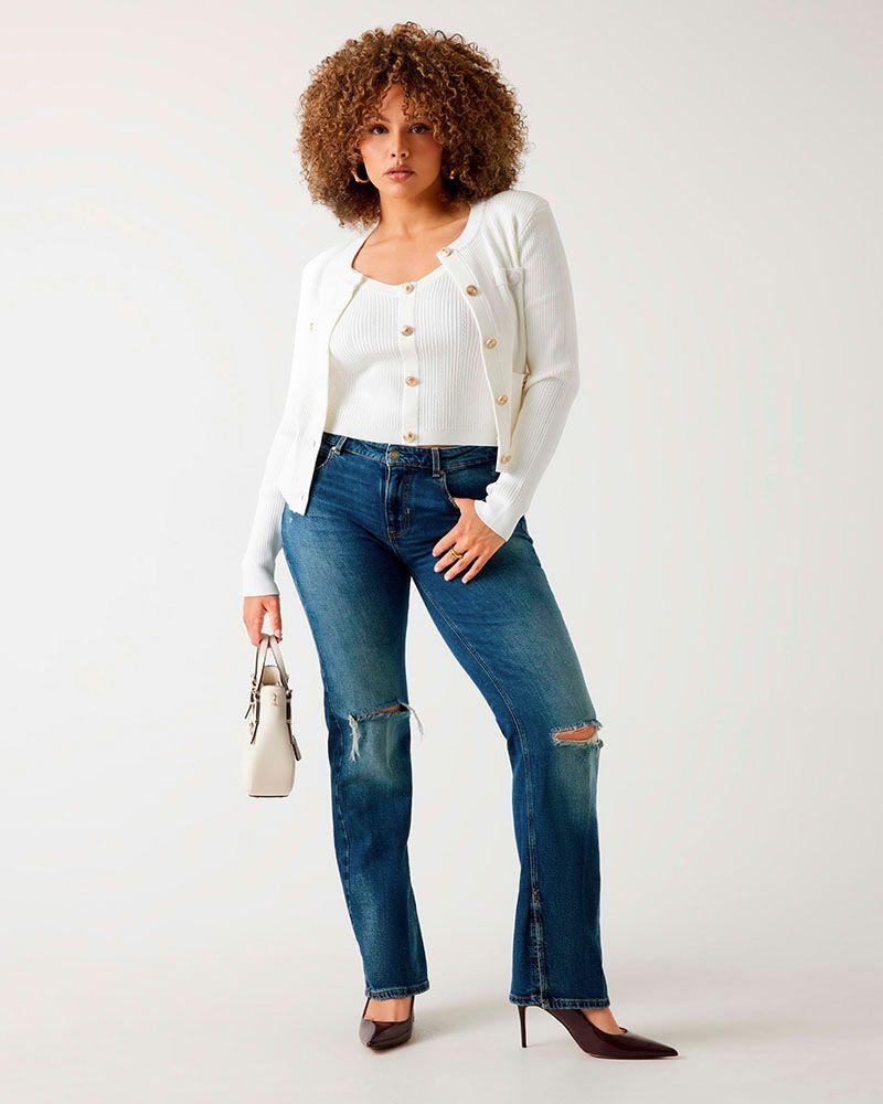 Polera Guess Mujer Sl Emmie Tank Top Swtr Blanco-5