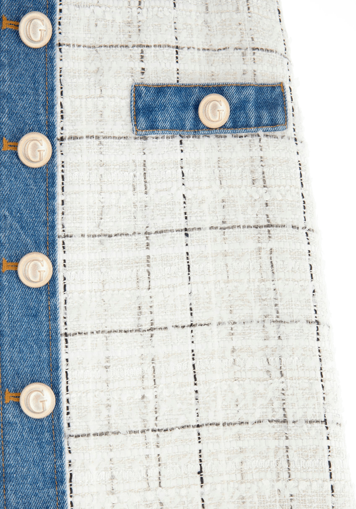 Falda Guess Mujer Natalie Skirt Blanco-4