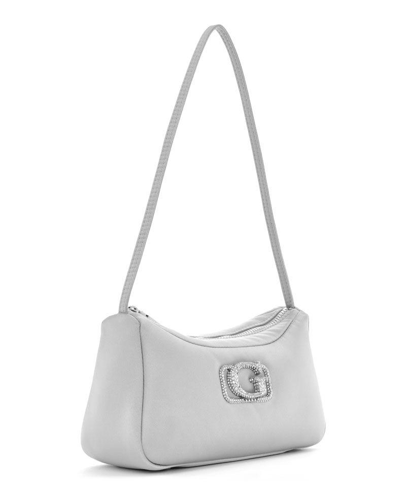 Mini Cartera Prue Mini Top Zip Shoulder Bag Plateado-1