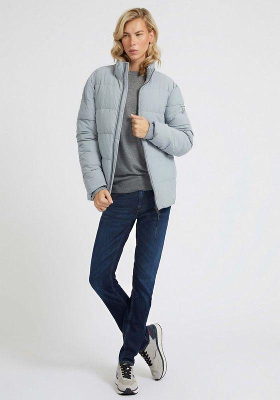 Chaqueta Guess Hombre Stretch Puffa Jacket Celeste-1