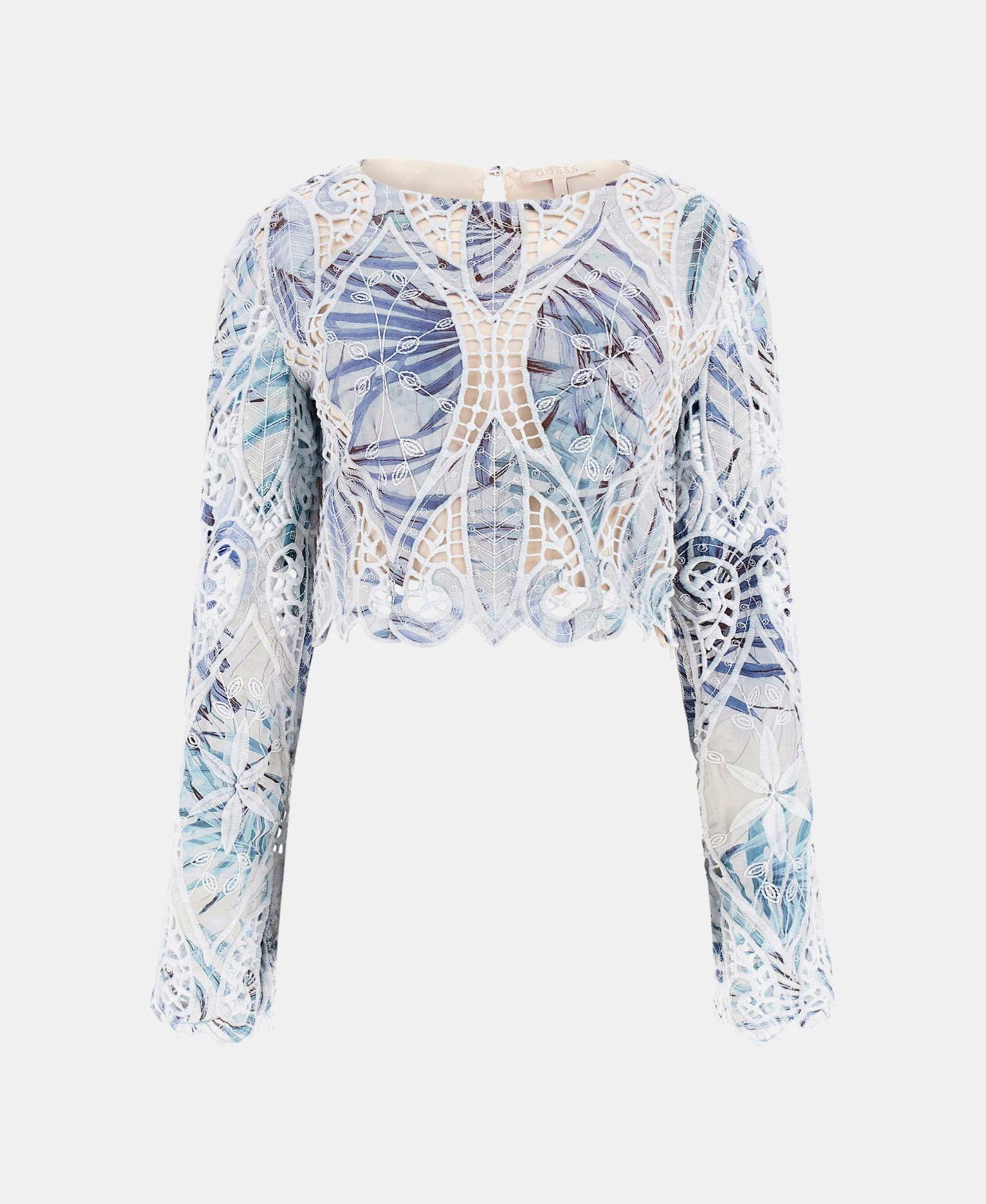 Polera Ls Anastasia Lace Top Multicolor-4