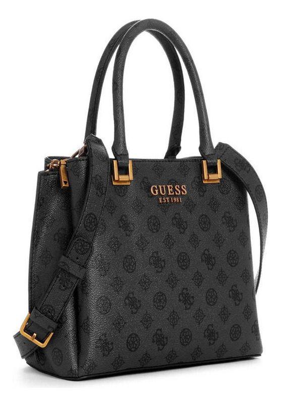 Cartera Guess Mujer Fynna Girlfriend Satchel Negro-1