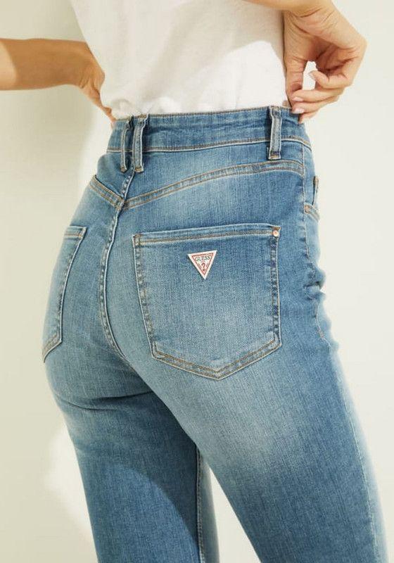 Jeans Guess Mujer Super High Skinny Azul-1