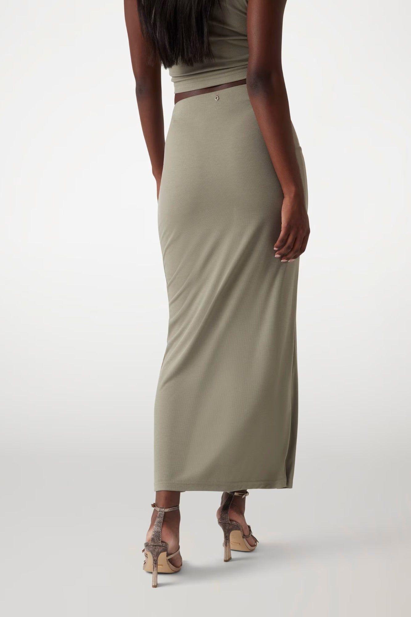 Falda Aimee Jewel Drap Skirt Verde-1