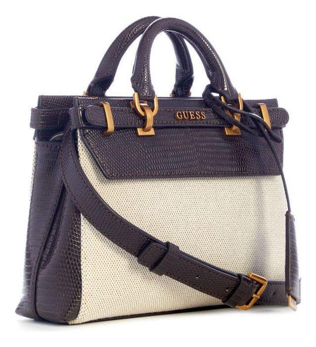 Mini Cartera Guess Mujer Sestri Mini Satchel Negro-1