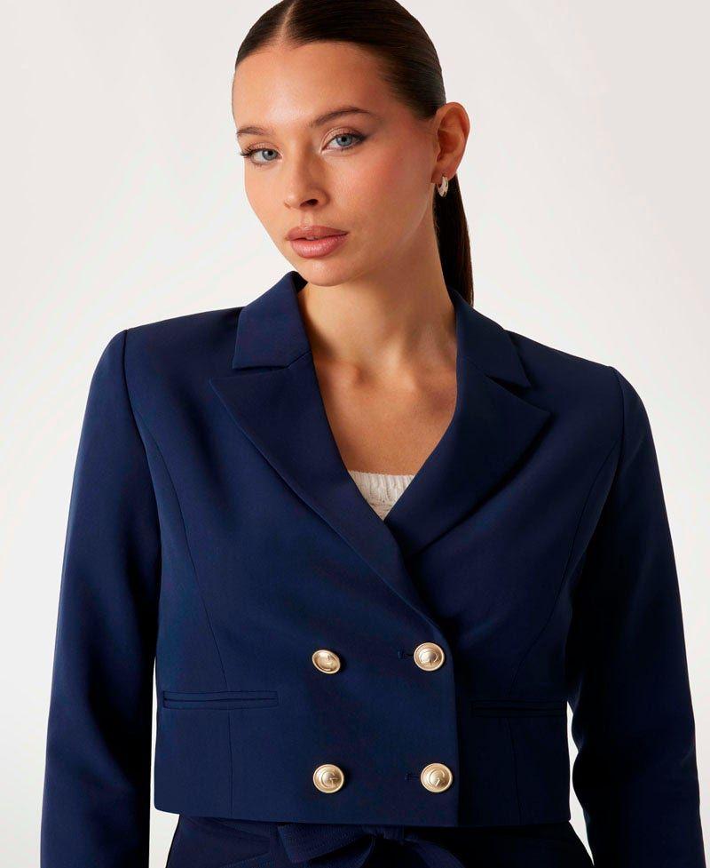 Chaqueta Guess Mujer Andree Crop Blazer Azul-2