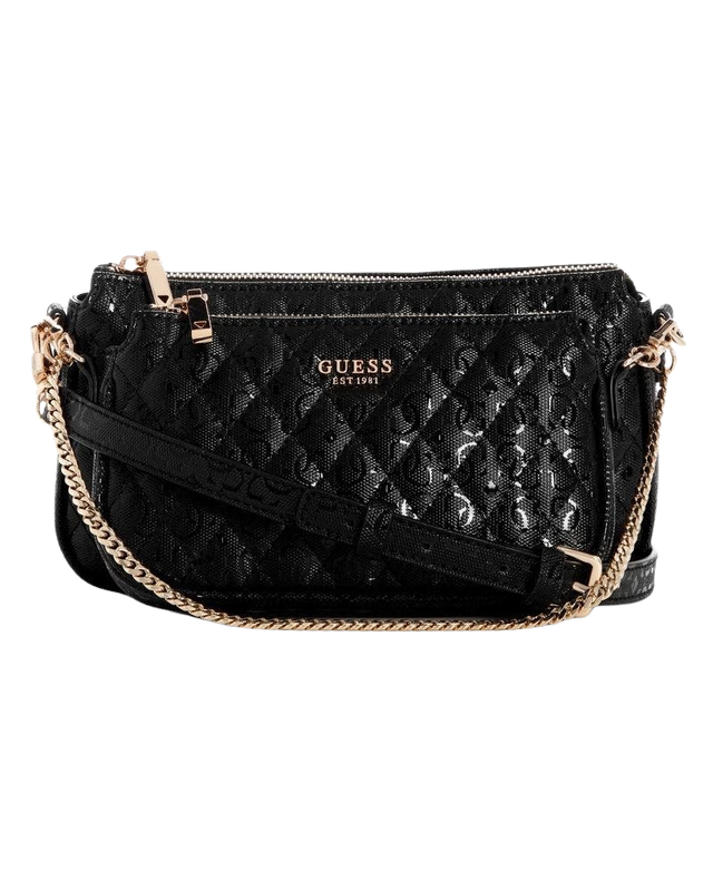 Cartera Guess Mujer Yarmilla Dbl Pouch Crossbody Negro-0