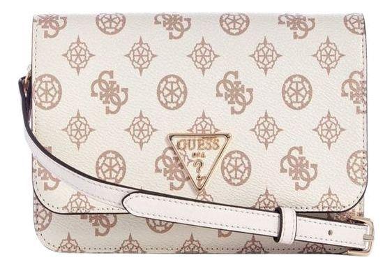 Cartera Guess Mujer Noelle Xbody Flap Organizer Blanco.-0