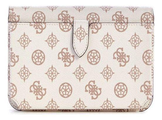 Cartera Guess Mujer Noelle Xbody Flap Organizer Blanco.-2