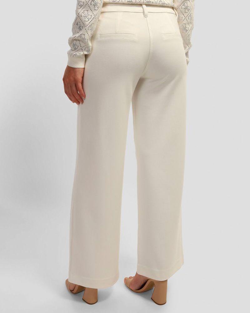 Pantalon Guess Mujer Sexy Palazzo Ponte Pant Blanco-3