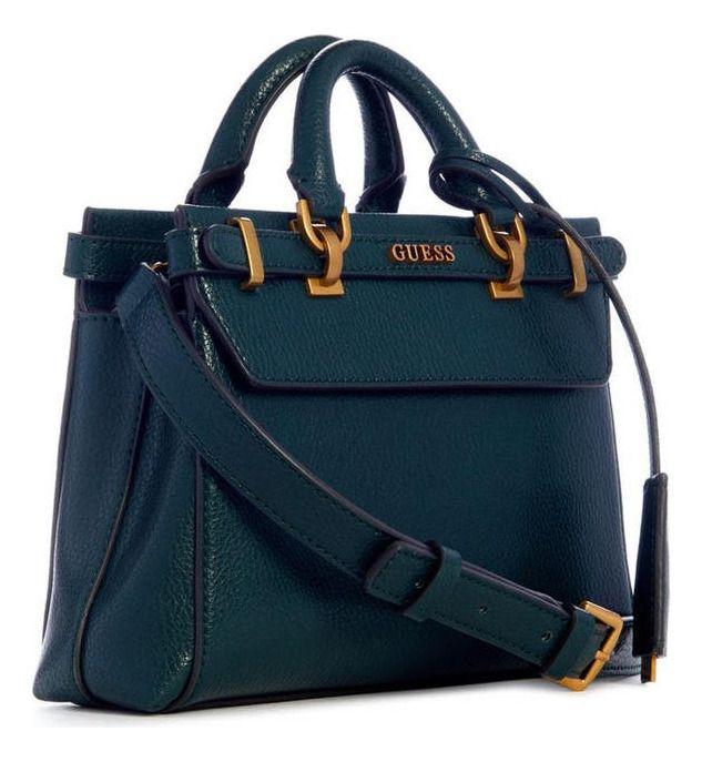Mini Cartera Guess Mujer Sestri Mini Satchel Verde-1