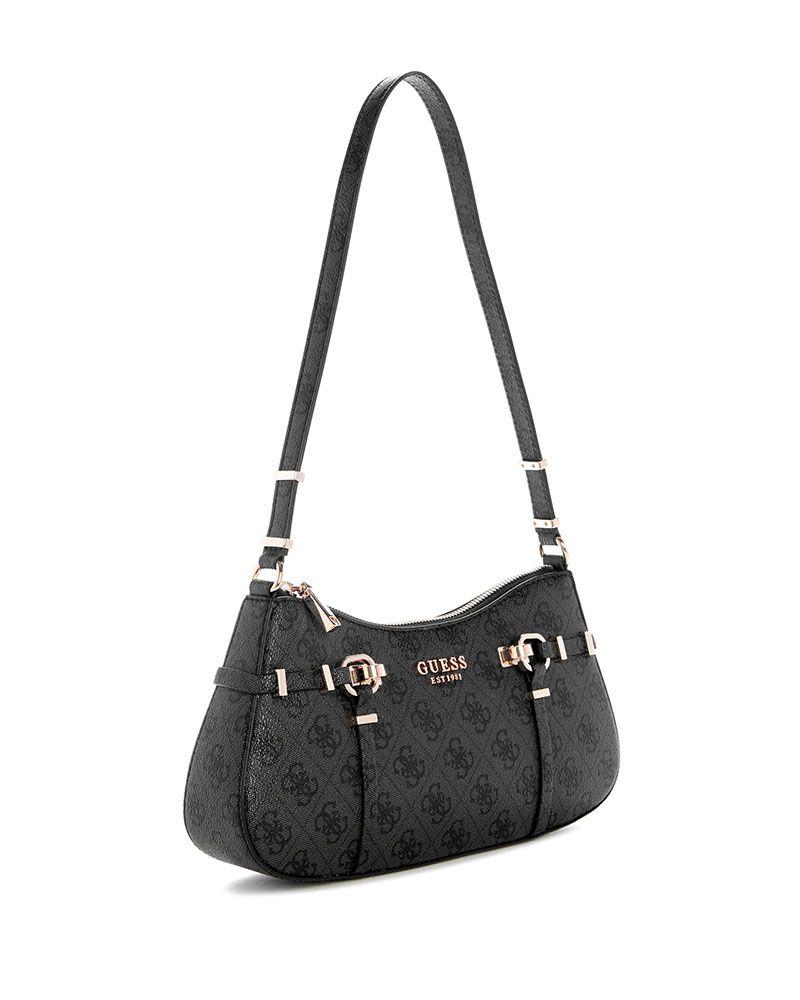 Cartera Leona Logo Shoulder Bag Negro-2
