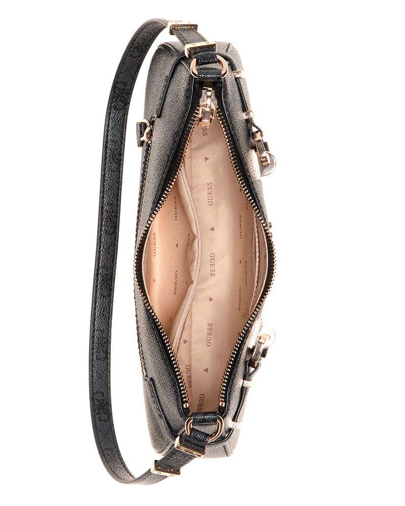 Cartera Leona Logo Shoulder Bag Negro-4
