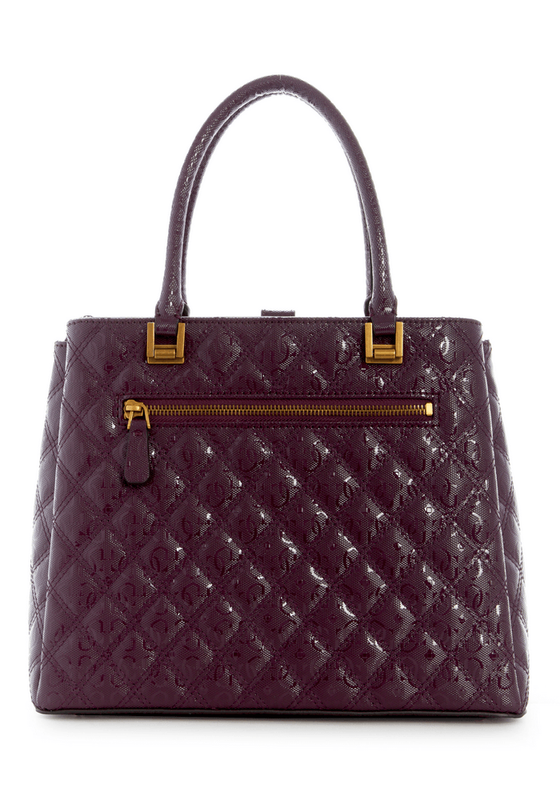 Cartera Guess Mujer Gaia Triple Comprtmnt Satchel Rojo-1