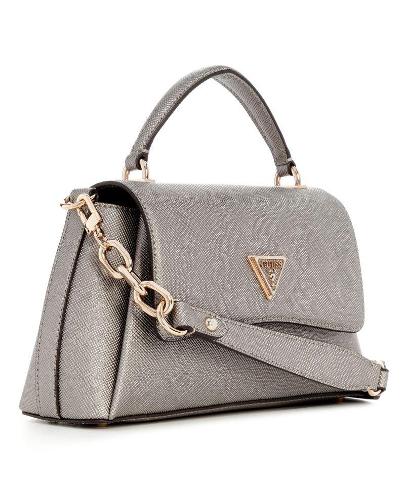 Cartera Eco Gloriana 2 Comp Th Flap Plateado-1