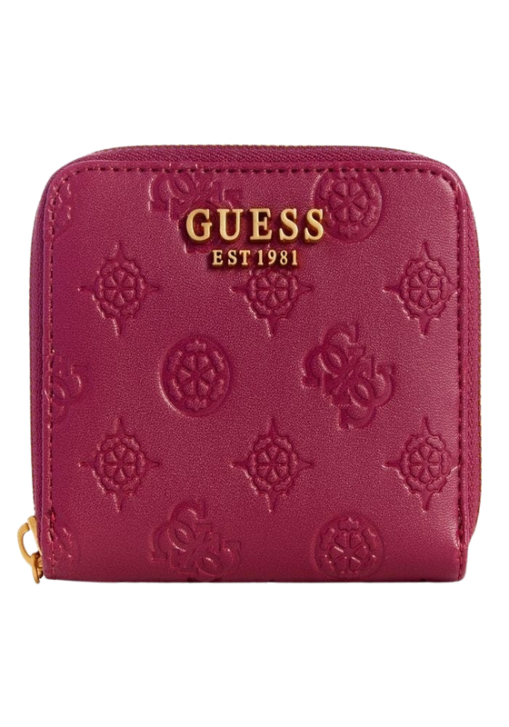 Billetera Guess Mujer James Logo Slg Small Zip Arndd Rojo-0
