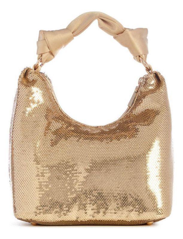 Cartera Guess Mujer Velina Hobo Dorado.-2
