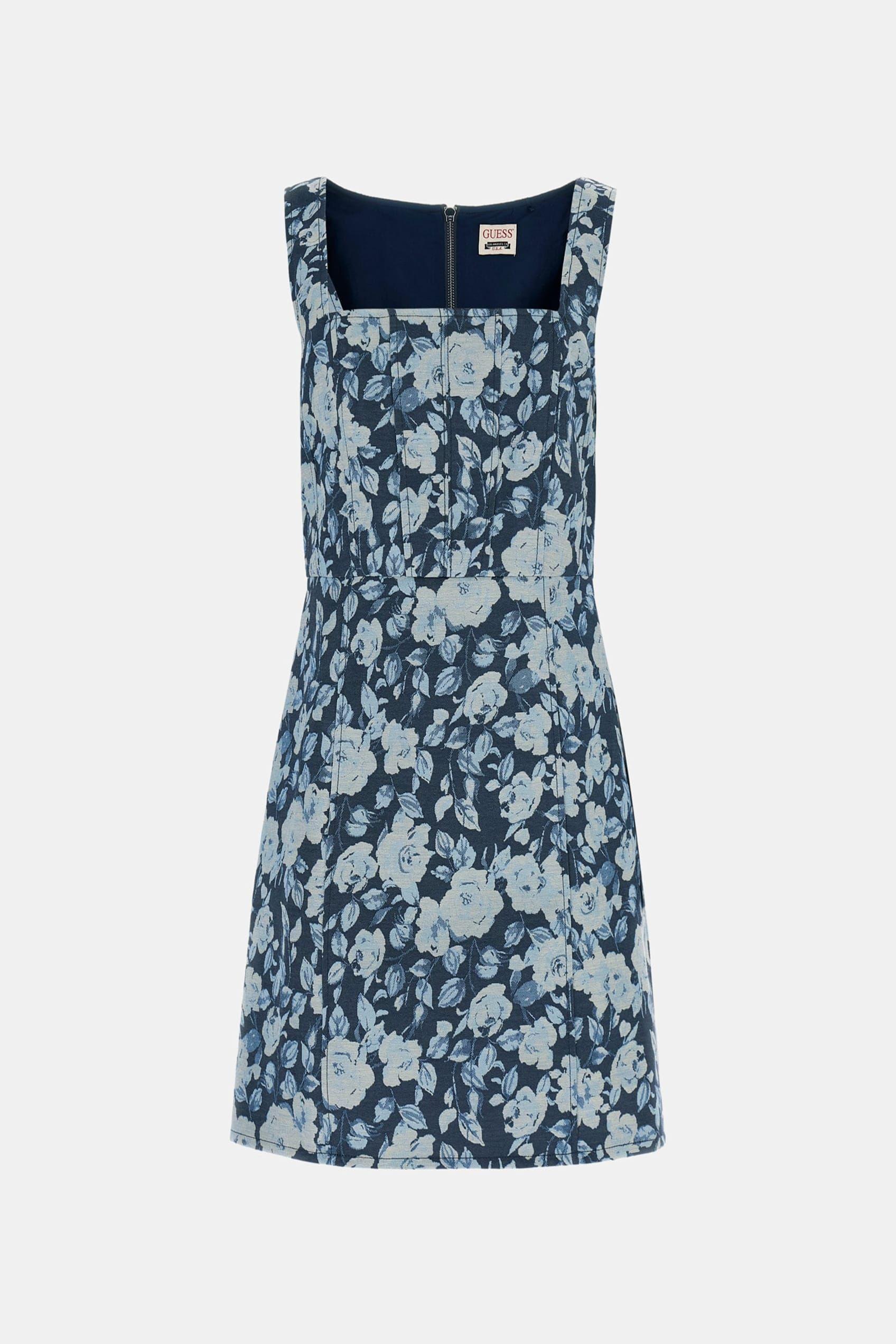 Vestido Guess Mujer Margaux Jacquard Dress Celeste-5