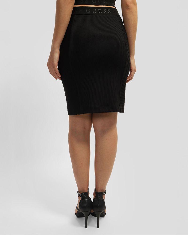 Falda Guess Mujer Emi Bodycon Skirt Negro-3