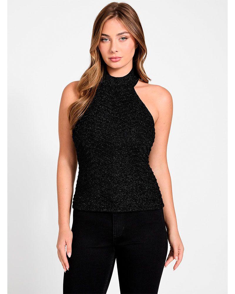 Sweater Guess Mujer Sl Chevron Serina Mn Negro-0