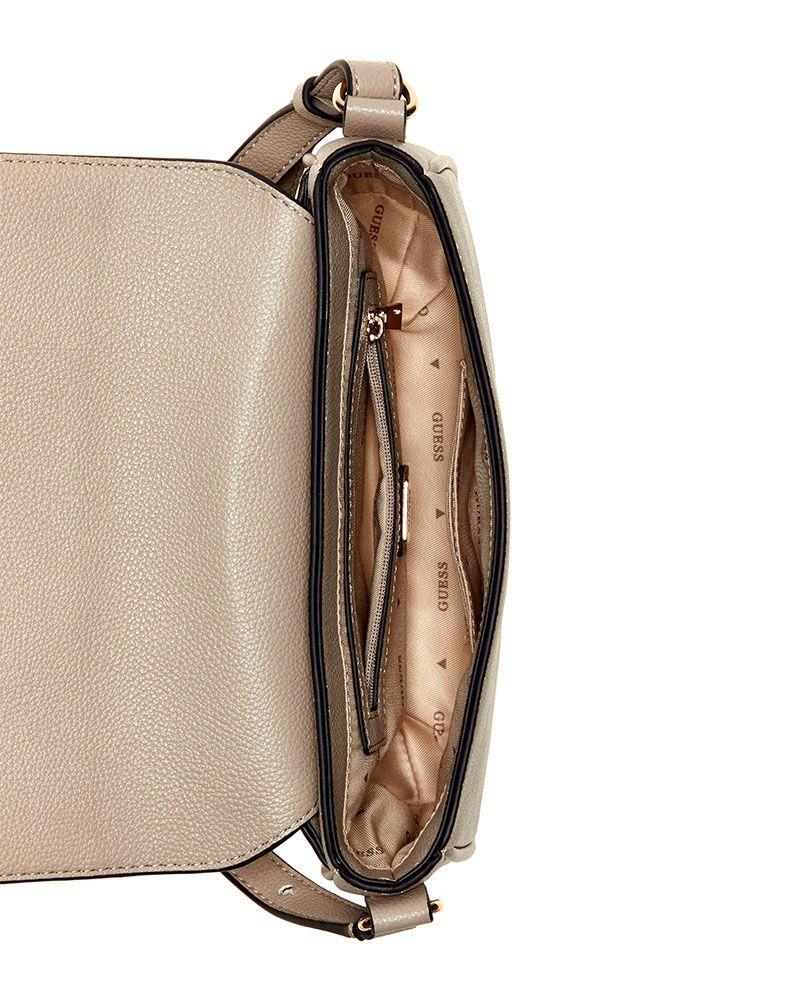 Cartera Guess Mujer Isola Convertible Xbody Flap Gris-2