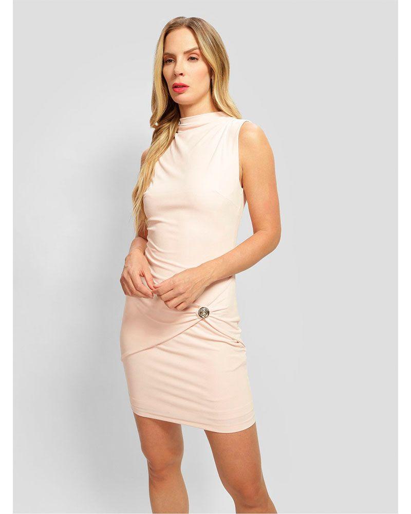 Vestido Guess Mujer Zama Button Detail Dress Rosado-0