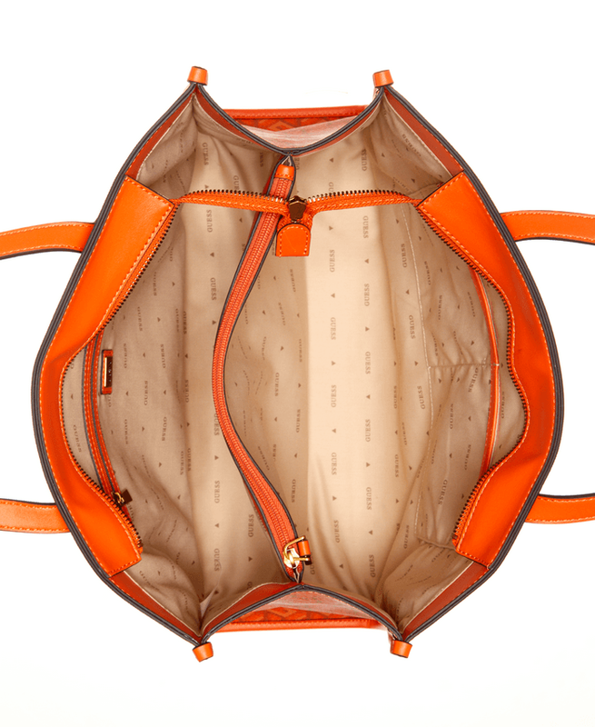 Cartera Guess Mujer Silvana Girlfriend Tote Naranjo-2