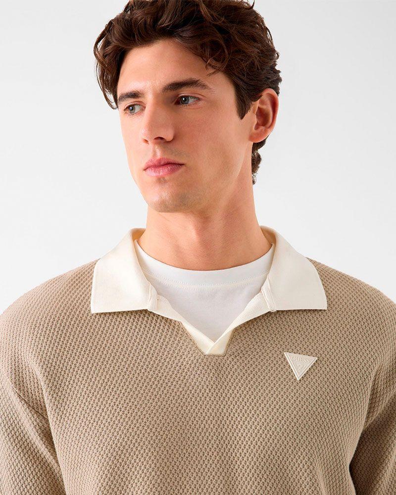 Polera Jhonny Collar Polo Gris-3