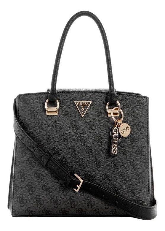 Cartera Guess Mujer Noelle Girlfriend Satchel Carbon-0