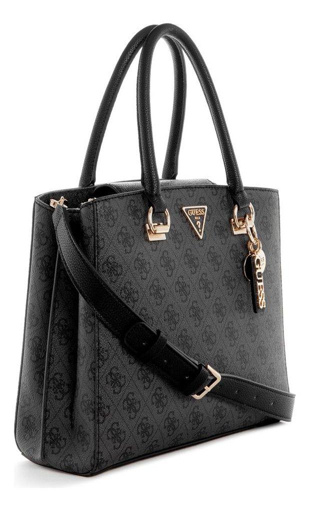 Cartera Guess Mujer Noelle Girlfriend Satchel Carbon-1