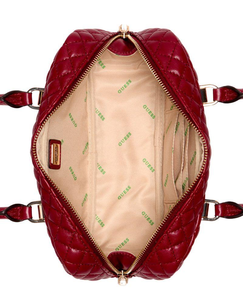 Cartera Guess Mujer Eco Rianee Satchel Rojo-2