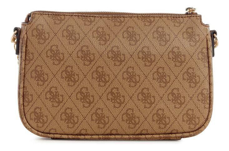 Cartera Guess Mujer Noelle Dbl Pouch Crossbody Café-2