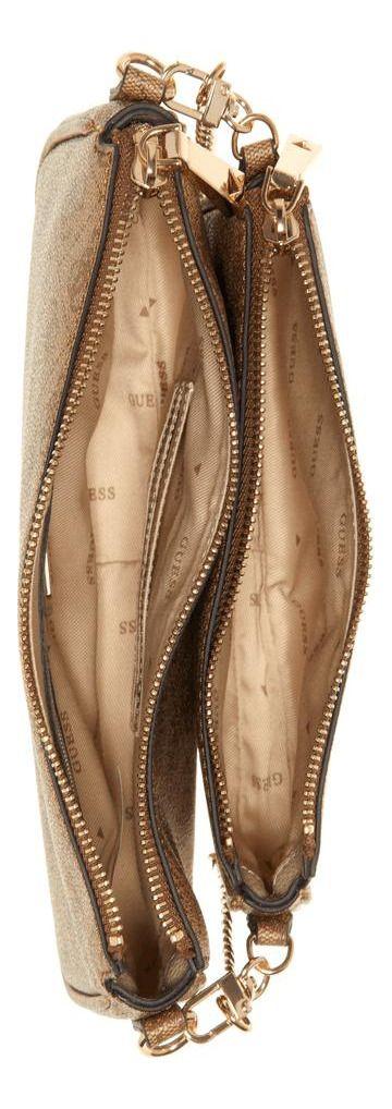 Cartera Guess Mujer Noelle Dbl Pouch Crossbody Café-3