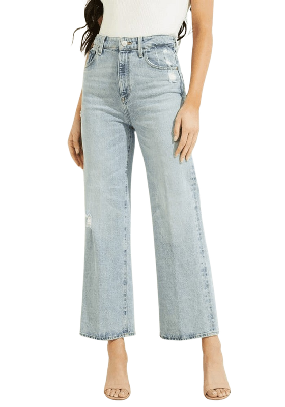 Jeans Guess Mujer Ankle Wide Leg Celeste-0