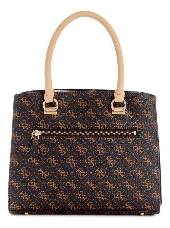 Cartera Guess Mujer Noelle Girlfriend Satchel - Café-2