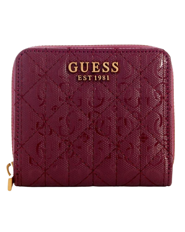 Billetera Guess Mujer Aveta Slg Small Zip Around Rojo-0