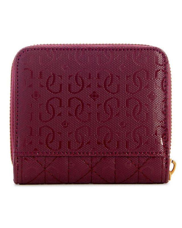 Billetera Guess Mujer Aveta Slg Small Zip Around Rojo-1