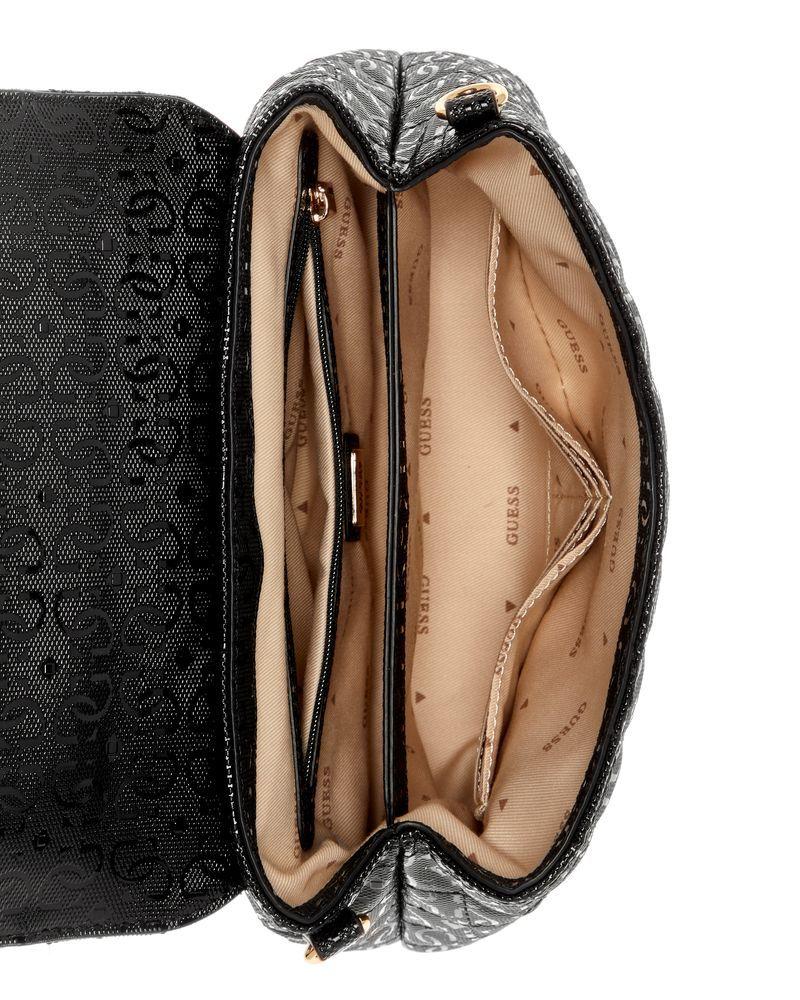 Cartera Guess Mujer Yarmilla Top Handle Flap Negro-3