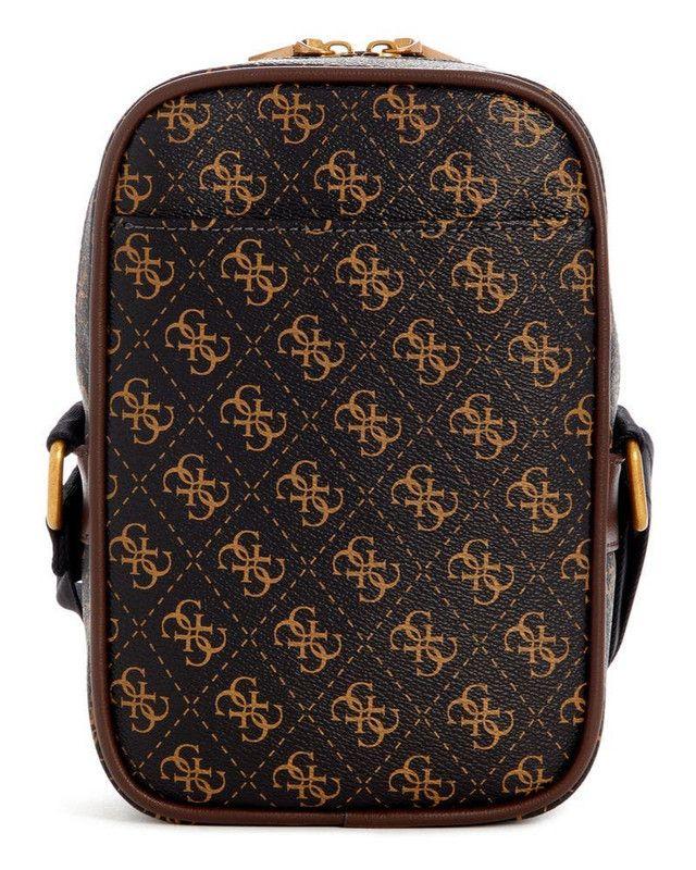 Bolso Guess Hombre Keith Camera Bag Café.-2